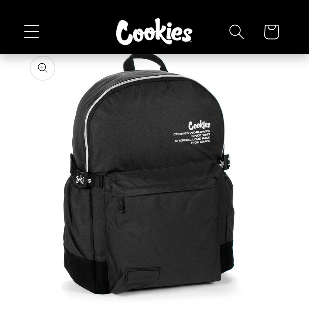 Cookies Black Smell Proof Backpack